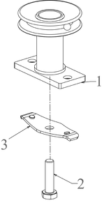 Blade Adapter Diagram and Parts List for SC300B (12AVB2R3710)(2023) Cub Cadet Lawn Mower